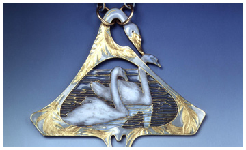 Swan Pendant by Rene Lalique